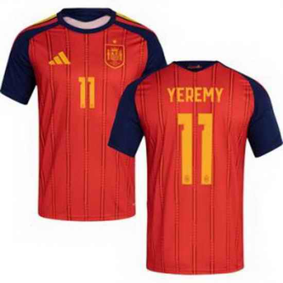 Women 11 Spain Yeremy Pino World Cup 2026 Away Replica Jersey   1